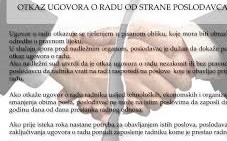 OTKAZ OD STRANE POSLODAVCA – RAZLOZI