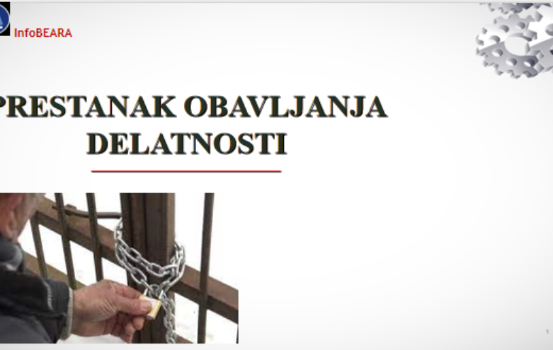 PRESTANAK OBAVLJANJA DELATNOSTI