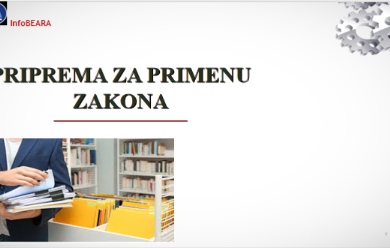 PRIPREMA ZA PRIMENU ZAKONA